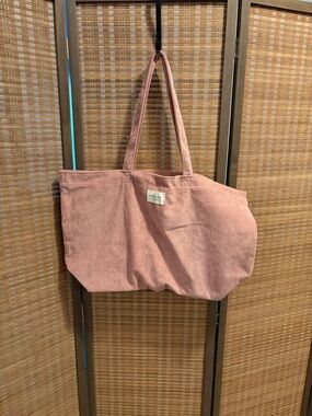 Sézane Pink Corduroy Tote